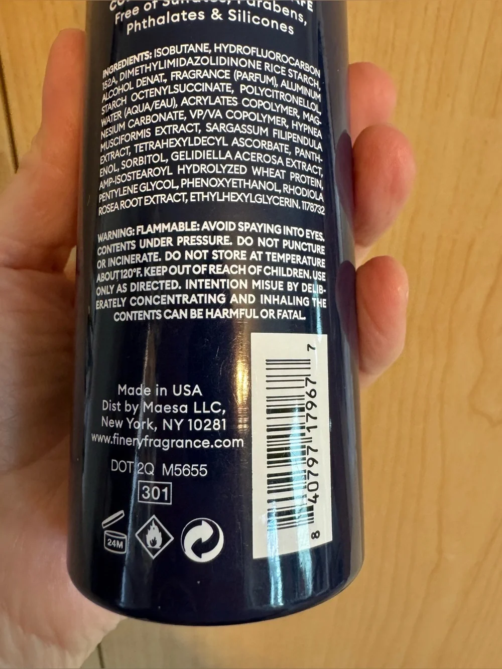 fine’ry fragranced dry shampoo 5/$25